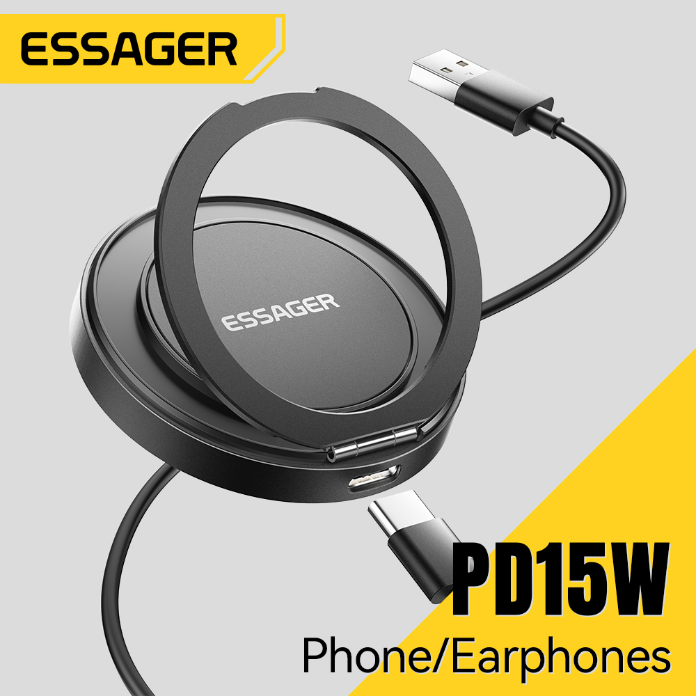 Usb C Earphone - Essager Magnetic Wireless Charger 15WสําหรับiPhone 14