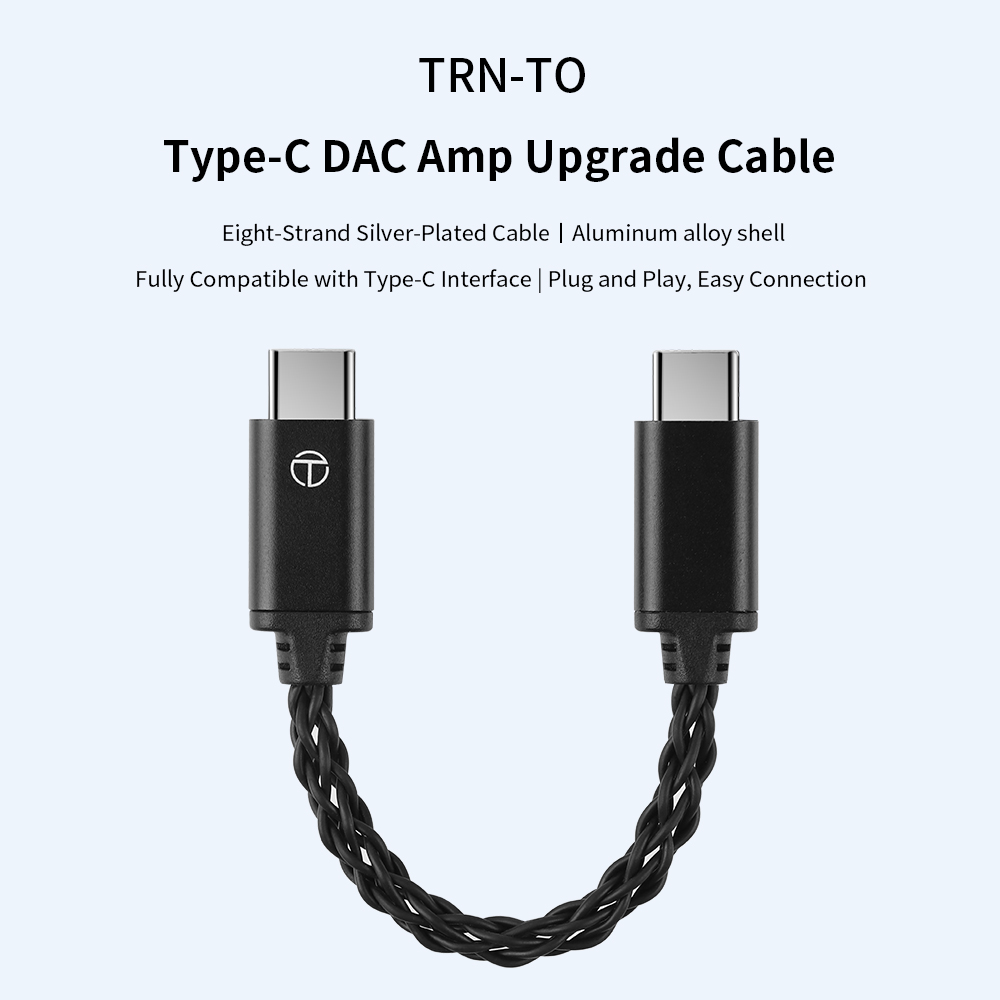 Usb C Earphone - TRN เพื่อสายแปลง Type-C DAC Amp สายอัพเกรดอะแดปเตอร์ไฮไฟเครื่องขยายเสียงหูฟัง