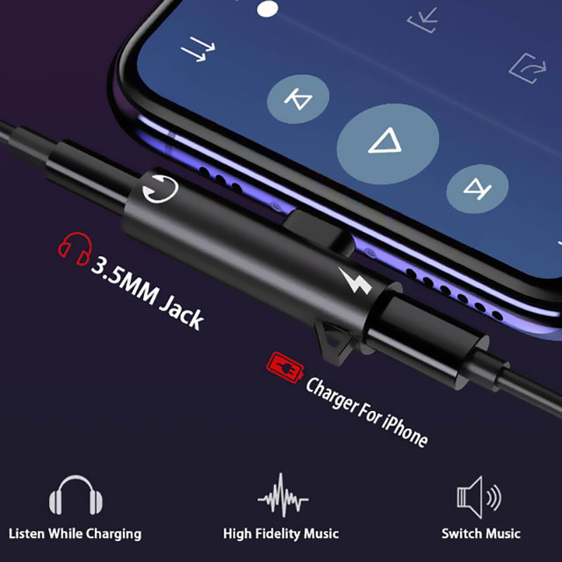 หัวแปลงเสียงและชาร์จ 2 in 1 สำ - Earphone Splitter Jack บทวิจารณ์และราคา