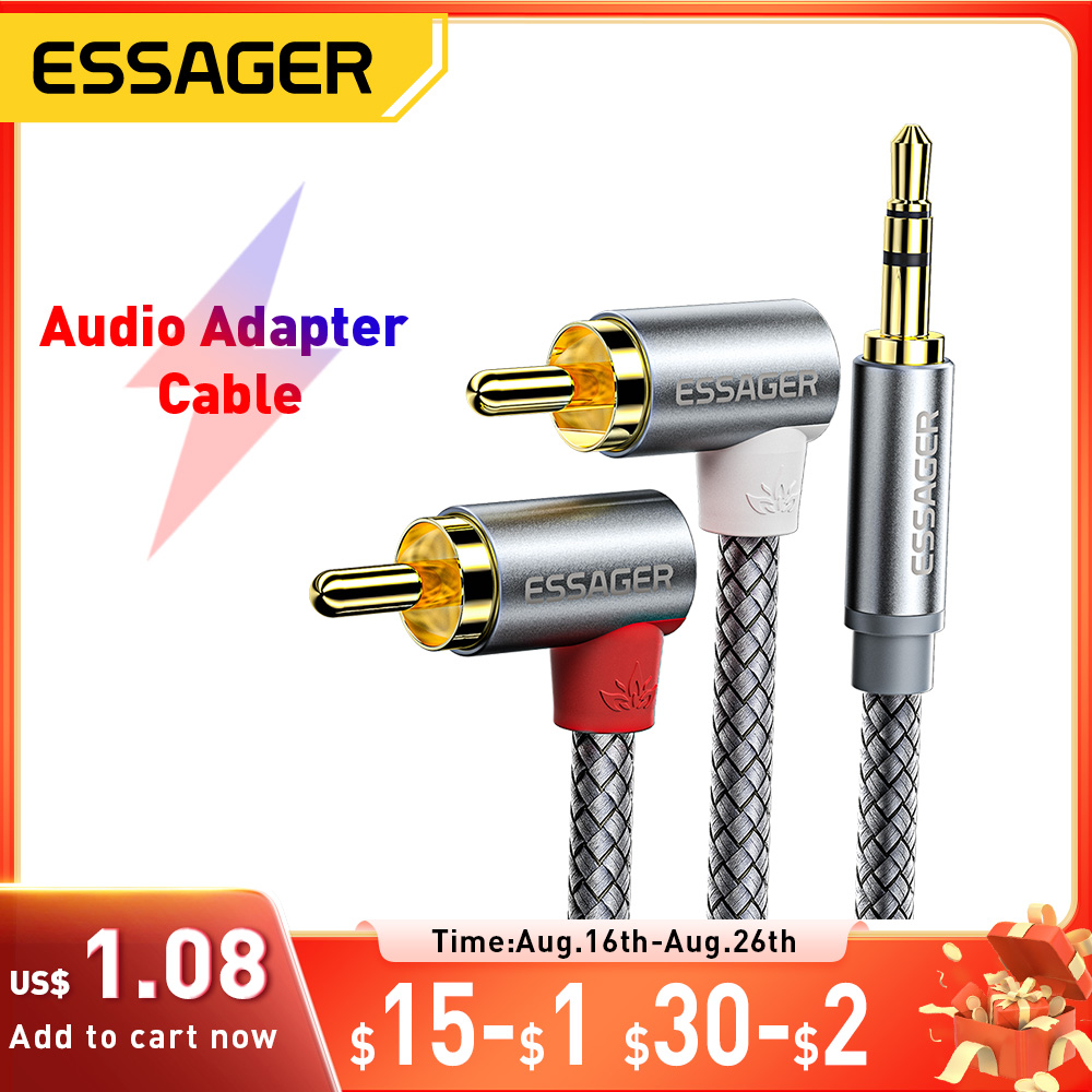 เอสเซเกอร์ 90 °   มุม RCA Audi - Audio Splitter Y บทวิจารณ์และราคา