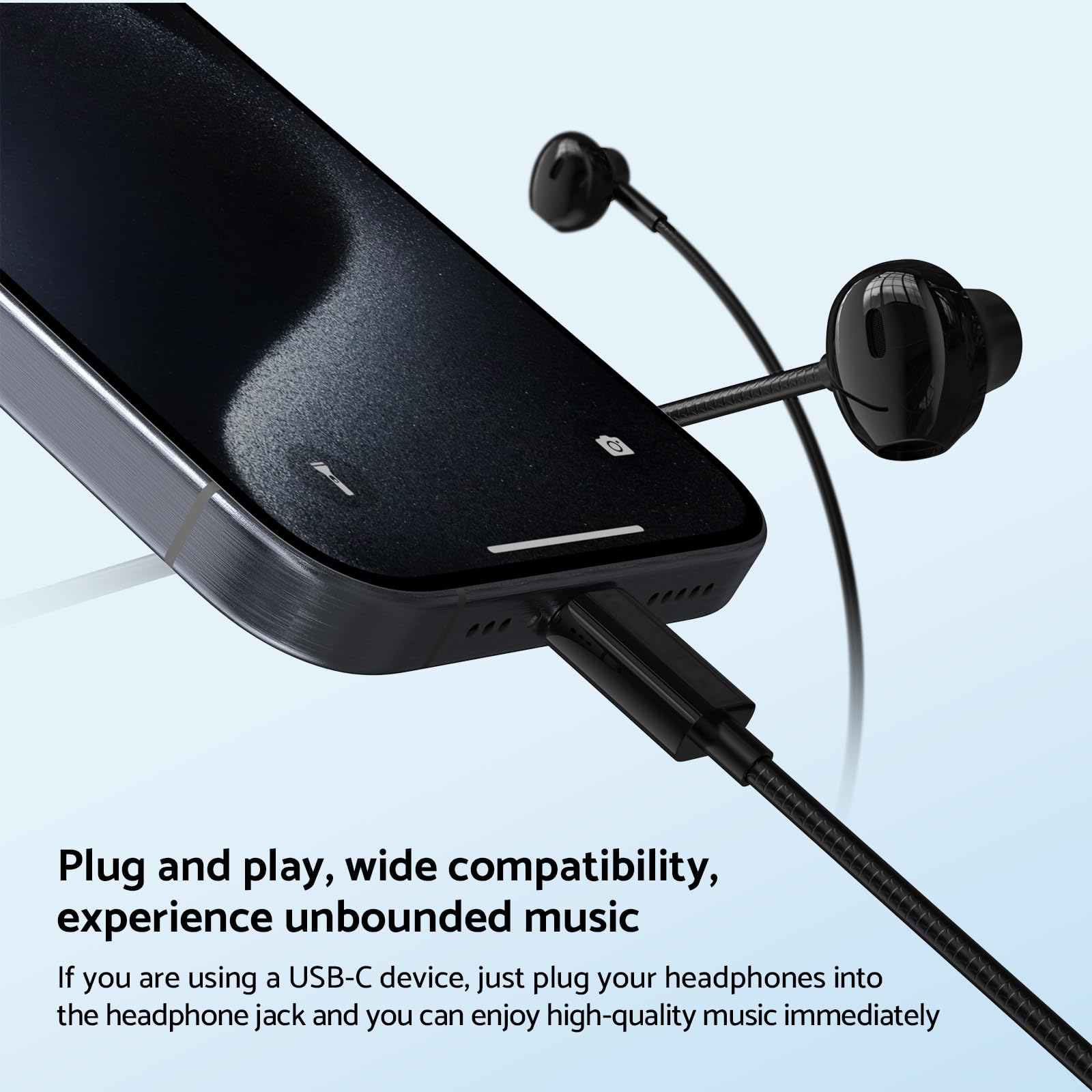 หูฟังแบบมีสาย Type C 3.5 มม. เ - Wired Earphone Mic บทวิจารณ์และราคา