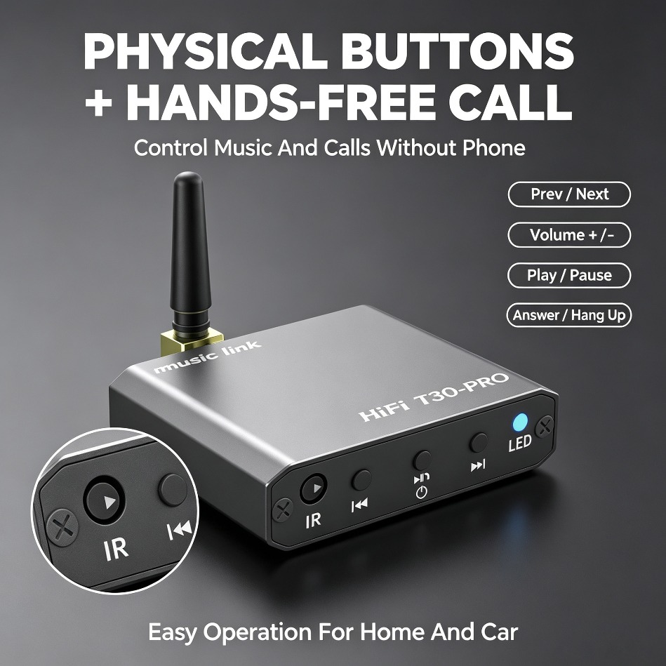ตัวรับสัญญาณเสียงบลูทูธ 5.2 อะ - Bluetooth Adapter Receiver บทวิจารณ์และราคา