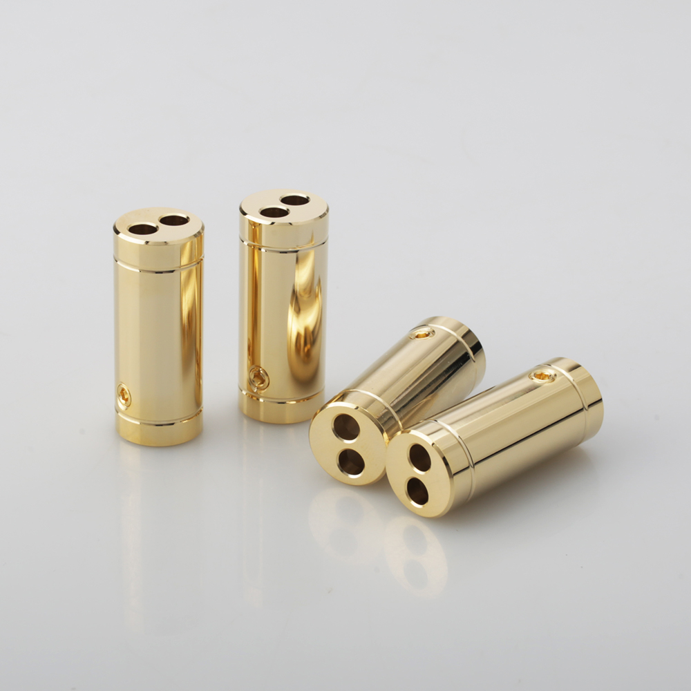 สายลำโพงชุบโครเมียม/ทอง 4 ชิ้น - Audio Splitter Y บทวิจารณ์และราคา